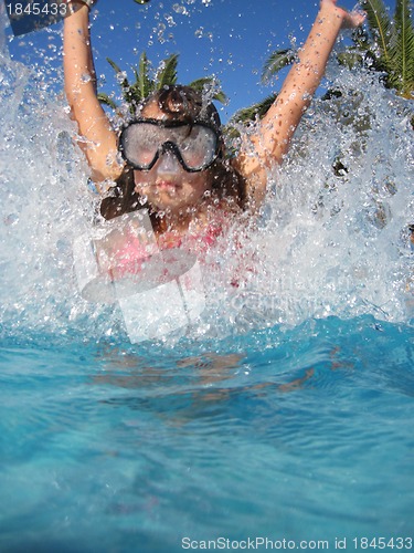 Image of small diver girl