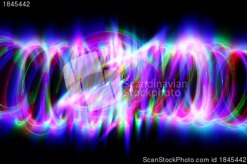 Image of christmas lights in the motion