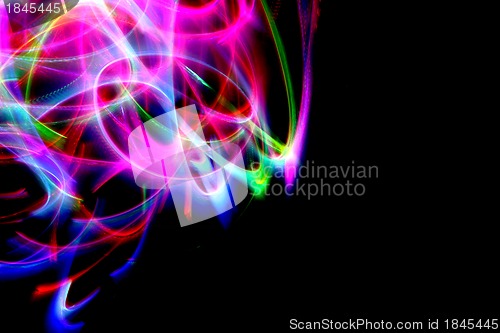 Image of christmas lights in the motion