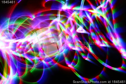 Image of christmas lights in the motion