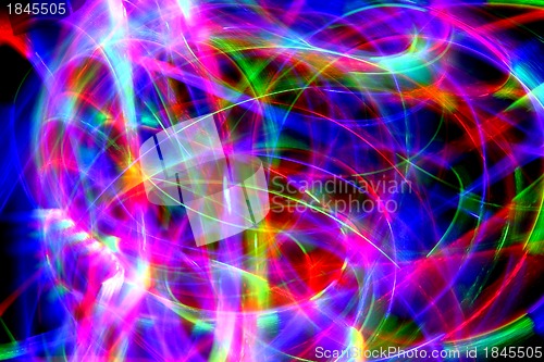 Image of christmas lights in the motion