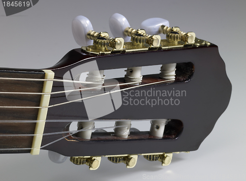 Image of acoustic guitar headstock