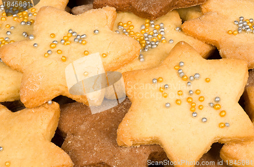 Image of Full frame Christmas biscuits