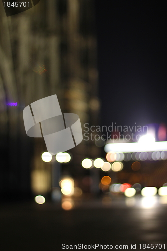 Image of cologne city night bokeh