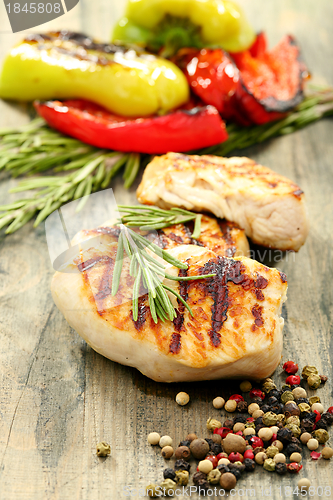 Image of Fillet of turkey with rosemary and pepper.