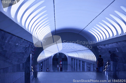 Image of interior of the Moscow  metro station, 08.07.2012