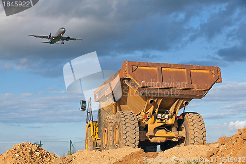 Image of Truck and Aircraft