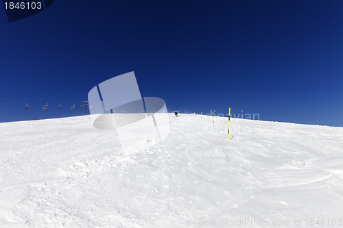 Image of Skier on ski slope