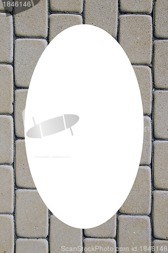 Image of Path background fragment and white oval in center 