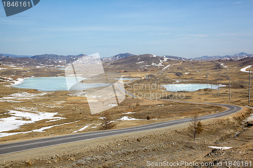 Image of Road in Siberian landscape