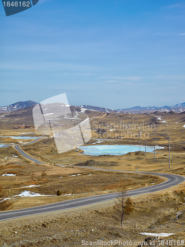 Image of Road in Siberian landscape