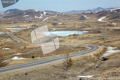 Image of Road in Siberian landscape