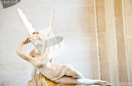 Image of Psyche revived by Cupid kiss