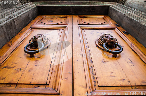 Image of Lion Head Door Knocker