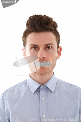 Image of Portrait of young man censored