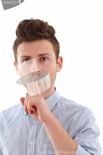 Image of Young man censored