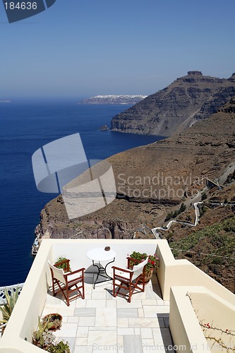 Image of Santorini cliffs