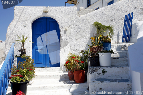 Image of Santorini entrance