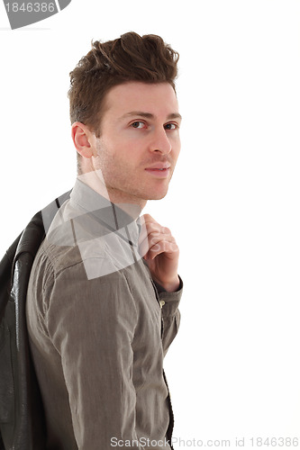 Image of Portrait of young handsome man