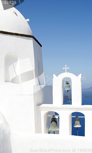 Image of White belltower