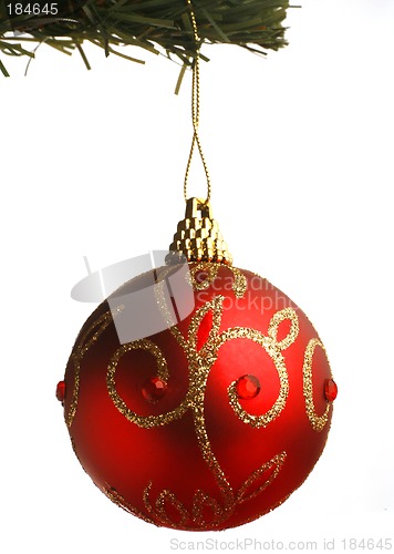 Image of Red christmas ornament