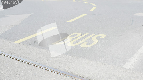 Image of Bus lane asphalt texture 