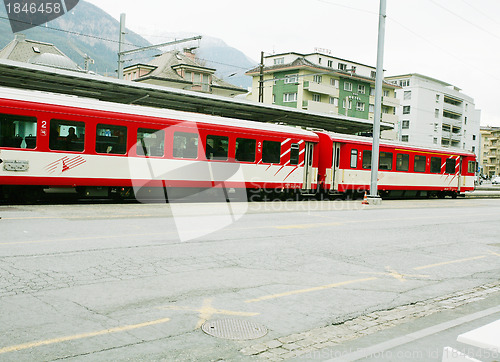 Image of Brig railway station. Switzerland.