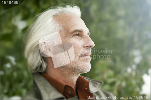 Image of male portrait with white beard
