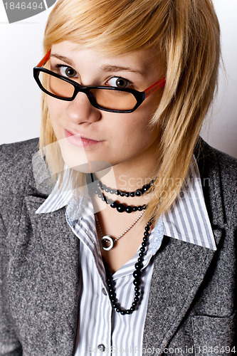 Image of attractive young businesswoman