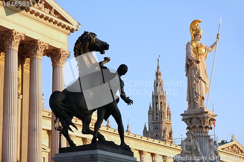 Image of The Austrian Parliament in Vienna, Austria