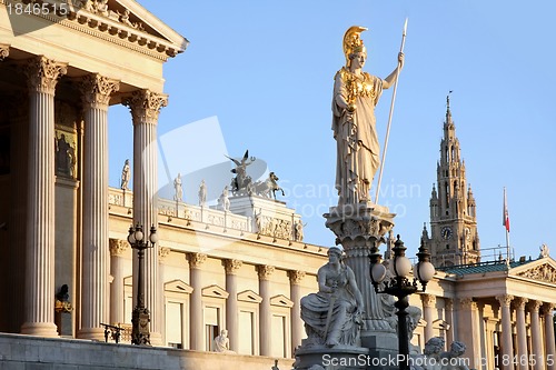 Image of The Austrian Parliament in Vienna, Austria