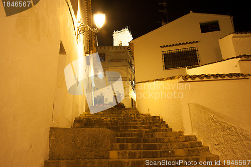 Image of White village street