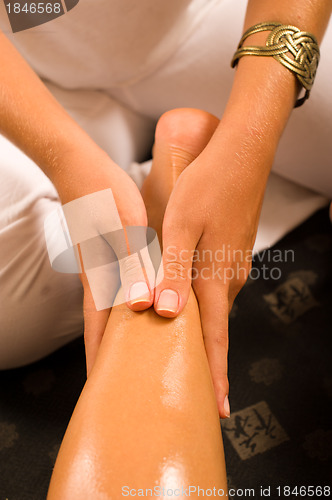 Image of Massaging a thigh