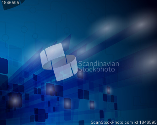 Image of Technological blue background