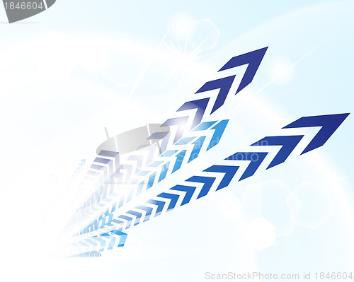 Image of Technological blue background