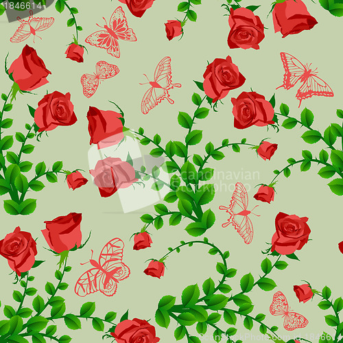 Image of seamless floral pattern