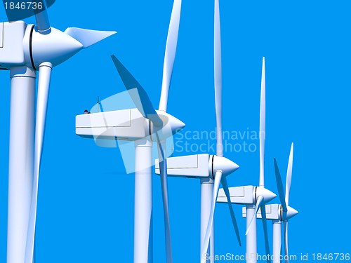 Image of Wind farm generators