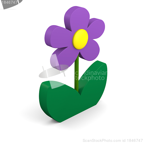 Image of Purple flower illustration