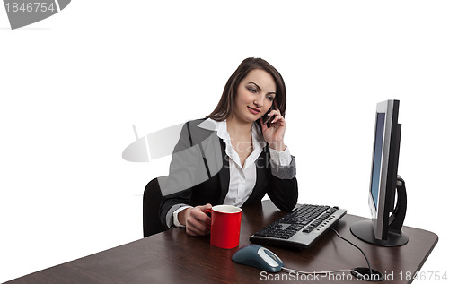 Image of Businesswoman on the Phone