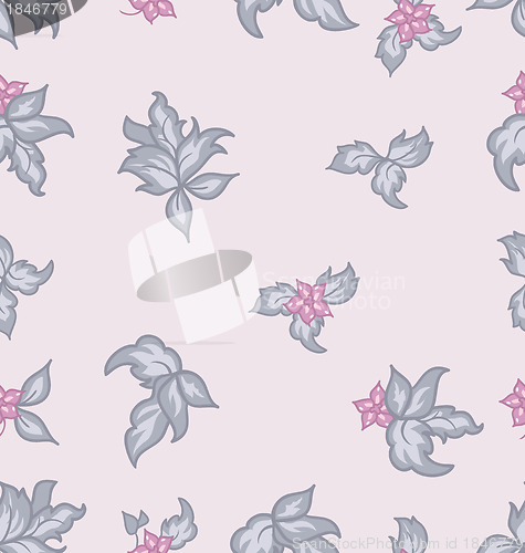 Image of Cute flower vintage seamless background