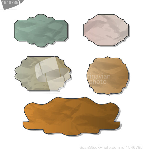 Image of Collection of various crumpled pieces of paper