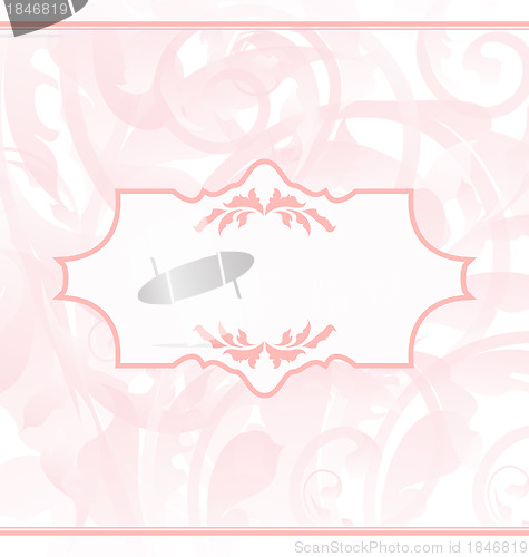 Image of Ornamental wedding or baby card