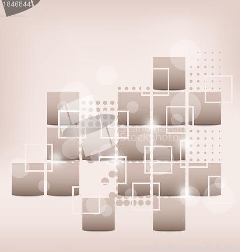 Image of Abstract creative background with squares