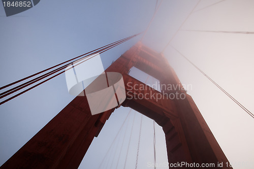 Image of Golden Gate Bridge in the fog