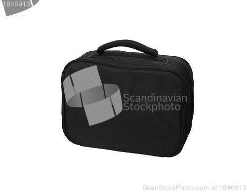 Image of Black hand bag isolated on white