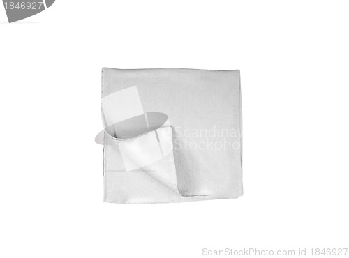 Image of handkerchief isolated on white