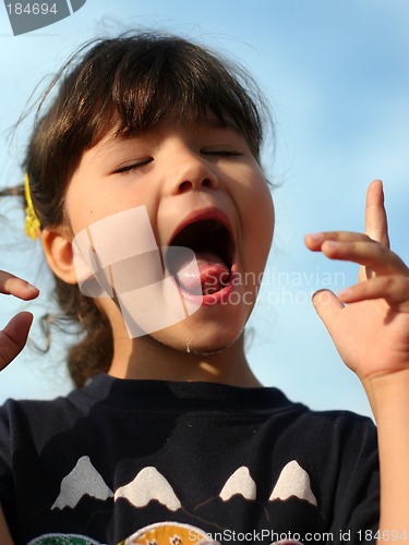 Image of Funny little girl