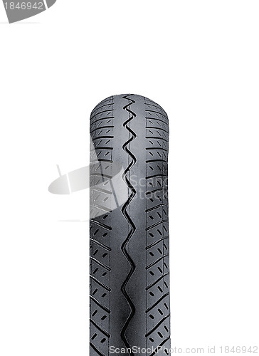 Image of Bike wheel protector isolated on white