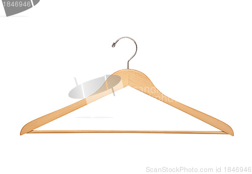 Image of Coat hanger isolated over white background