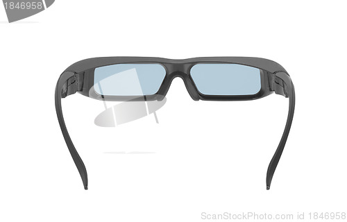 Image of Grey glasses isolated on white